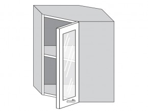 1.60.3у Шкаф настенный (h=720) угловой на 600мм со стекл. дверцей в Губкинском - gubkinskij.magazin-mebel74.ru | фото