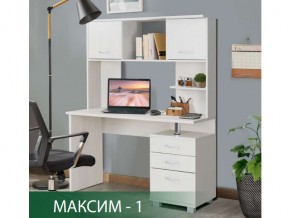 Стол компьютерный Максим-1 Ясень Анкор Светлый в Губкинском - gubkinskij.magazin-mebel74.ru | фото